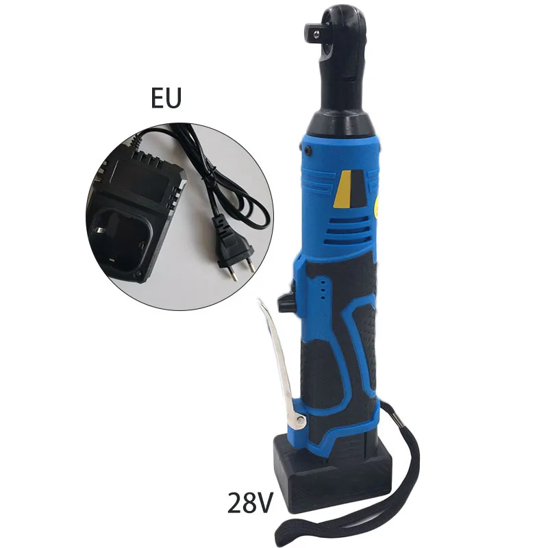 

Driver Wrench Cordless Mini Electric Drill Ratchet Wireless 28V Lithium-Ion 90N.m 3/8in Power Tools + Battery