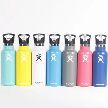 

Stainless Steel Water Bottle Hydro Flask Water Bottle Vacuum Insulated Wide Mouth Travel Portable Thermal Bottle