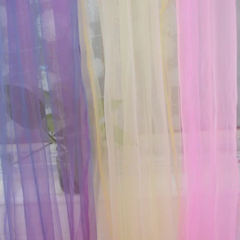 

Solid color Window Treatment Romantic Wedding Ceiling Drapes Home Decoration Tulle curtains For Living Room Door Drape