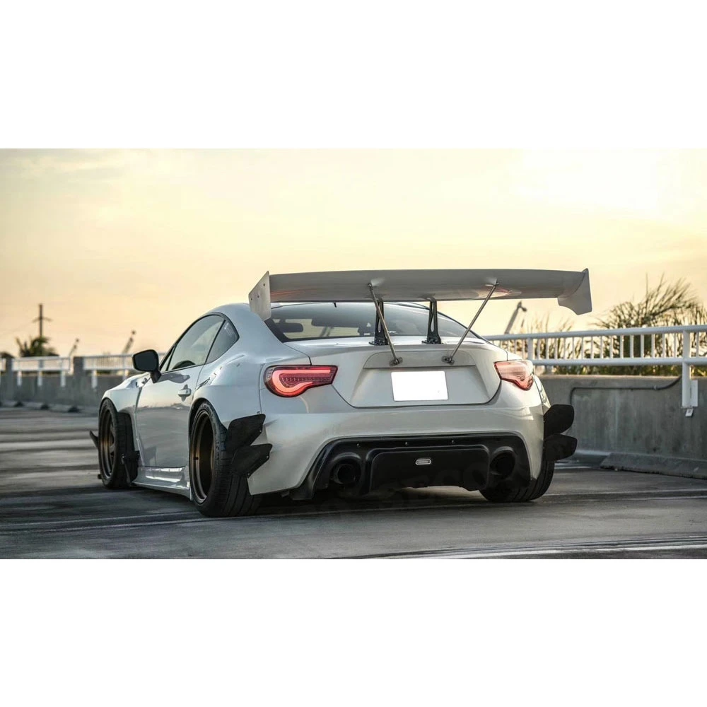 Стекловолоконный широкий обвес для Toyota GT86 Subaru BRZ FT86 FRS автомобильный передний бампер губы боковые юбки ствол ребра планки Winglet спойлер