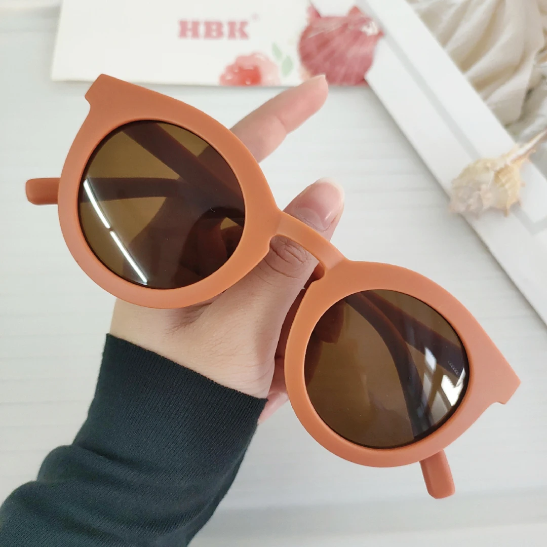 HBK Retro Vintage Round Sunglasses Women Fashion Trending Jelly Candy Color Shades UV400 Classic Men Grey Tea Sun Glasses black cat eye sunglasses