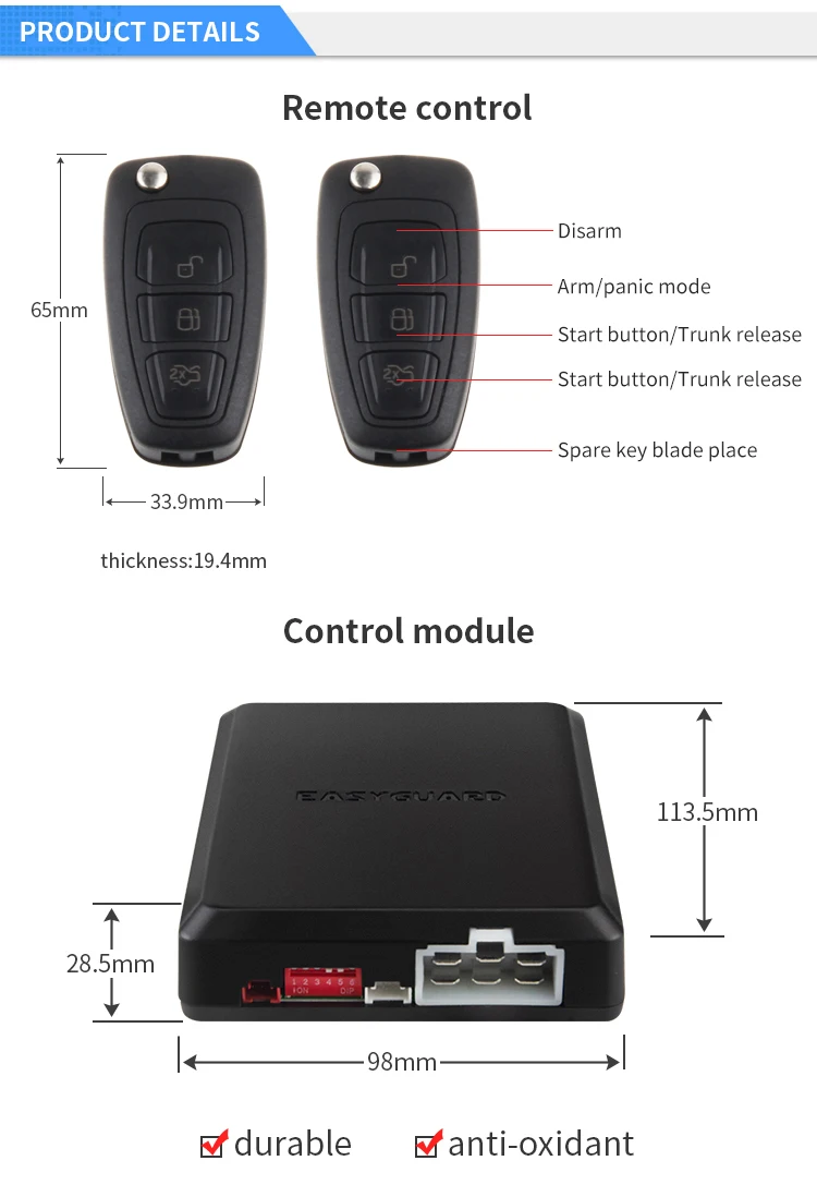 EASYGUARD pke без ключа запуск двигателя Стоп подходит для ford CAN АВТОБУС автомобильная охранная система пусковая система ввод паролей прокатный код
