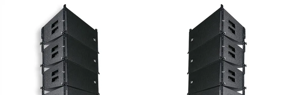 QE-007 Waterproof neodymium magnetic double 10 inch linear array performance speaker with double 15 inch subwoofer birch plywood