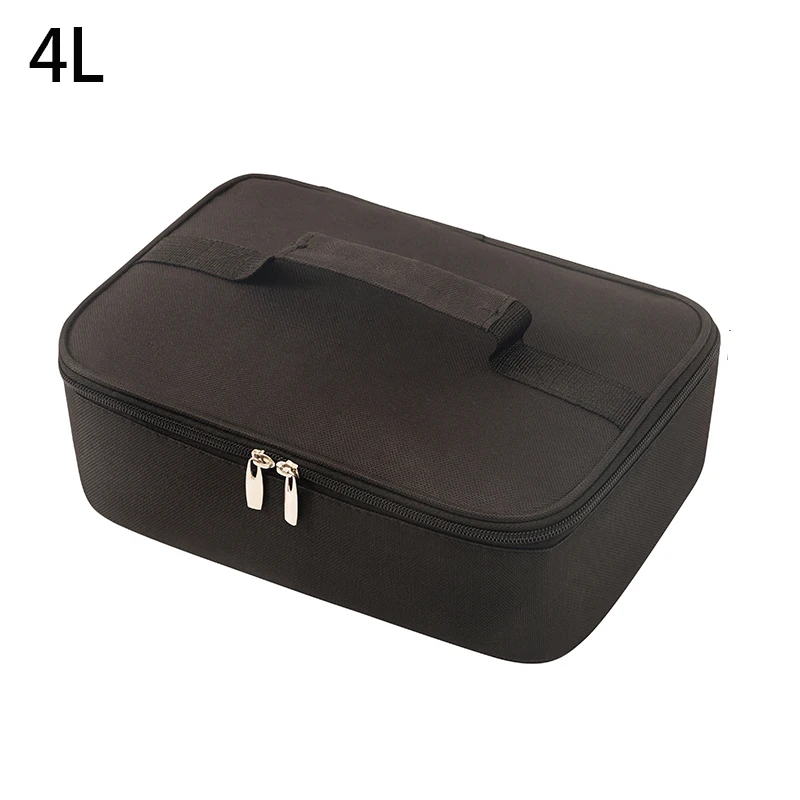 Bolsa de almuerzo para estudiantes, fiambrera con aislamiento, Rectangular, plana