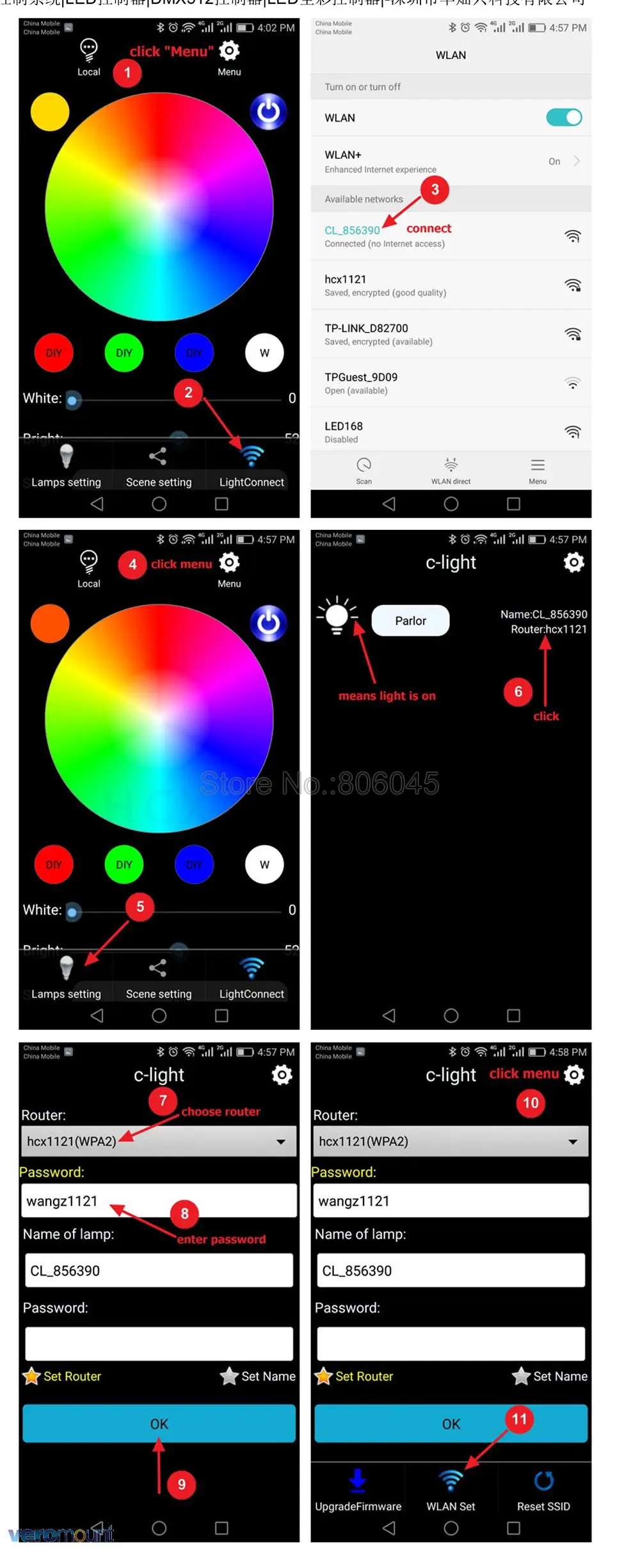 H802 WiFi RGBW светодиодный контроллер iOs Android APP WiFi светодиодный контроллер DC5V-24V вход 6A* 4CH выход для 5 в 12 В 24 В RGBW Светодиодная лента