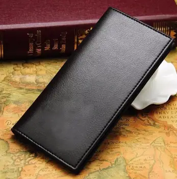 

ZNG long slim wallet Men Thin mens wallet leather Vintage Male Clutch men wallet coin hand purse pocket organizer brand luxury