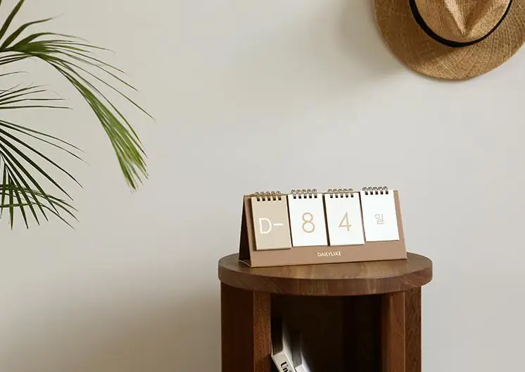 DIY недатированный подсчет вниз календарь 25 см* 11 см
