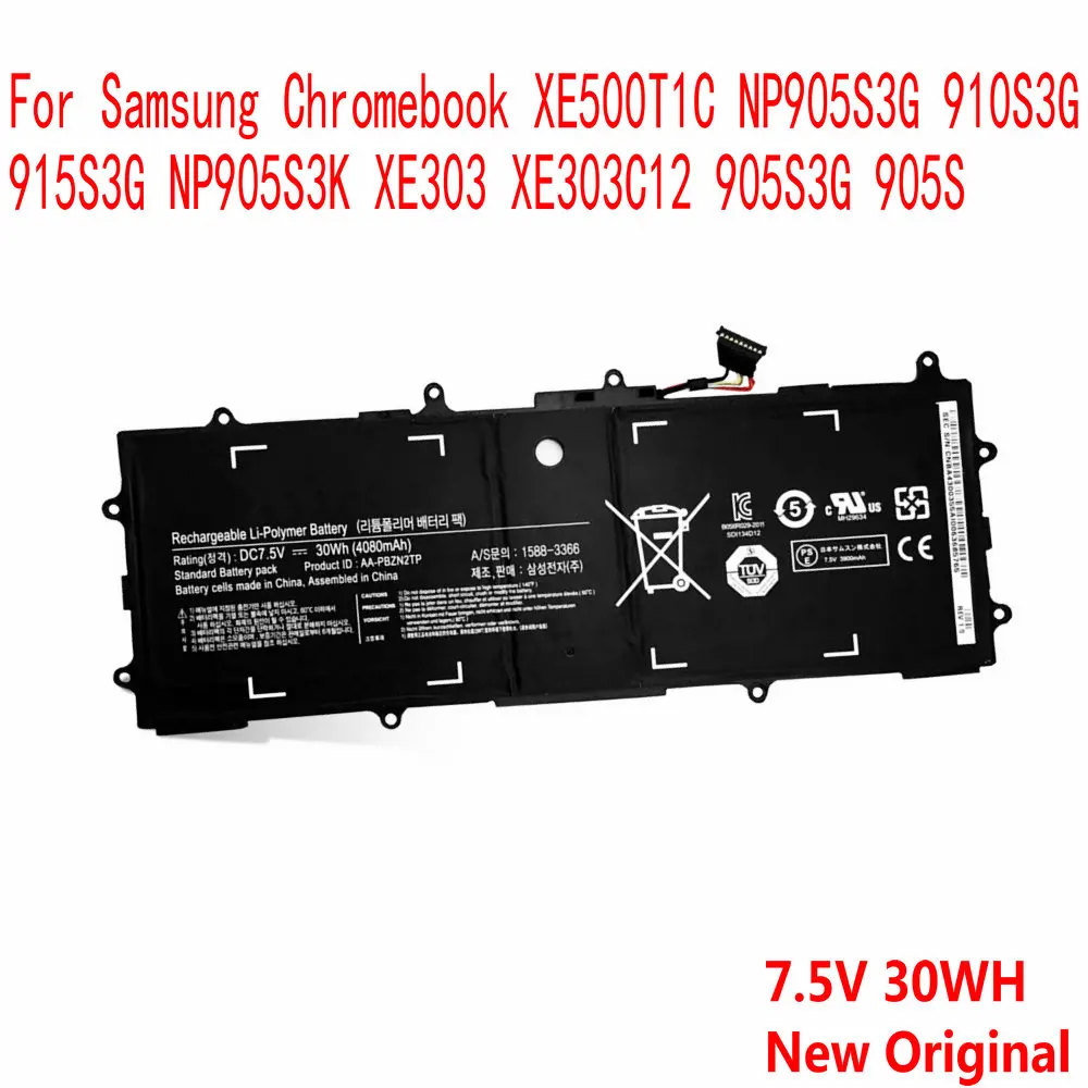 Высокое качество AA-PBZN2TP аккумуляторная батареядля ноутбука samsung Chromebook XE500T1C NP905S3G 910S3G 915S3G NP905S3K XE303 XE303C12 905S3G