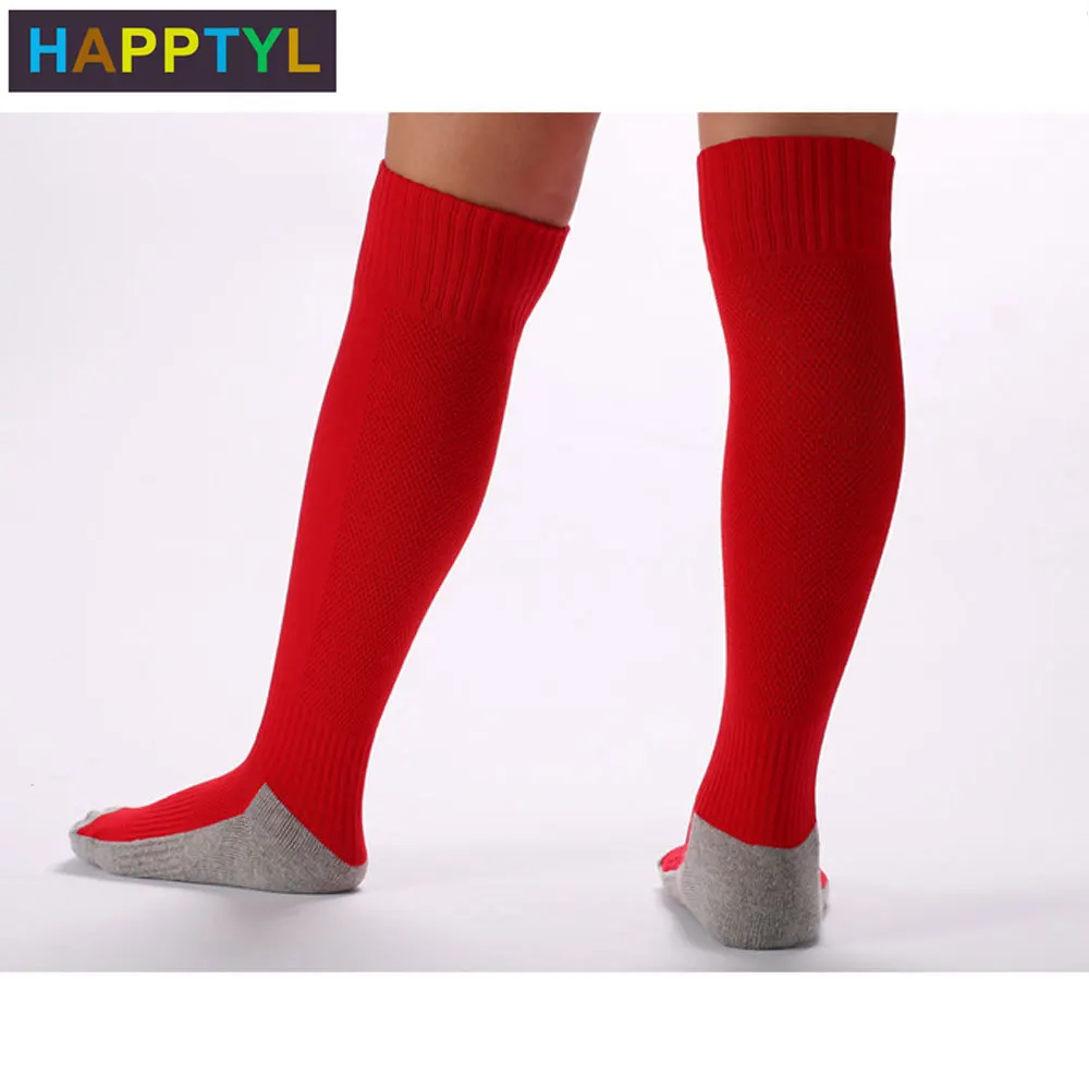 HAPPTYL/1 пара хлопковые футбольные гольфы для мальчиков и девочек Детские Длинные