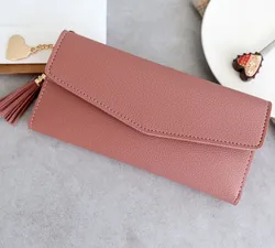 Women Wallets Phone Clutch Bag Purses Long Wallets For Girl Ladies Money Coin Pocket Card Holder Tassel Wallets New