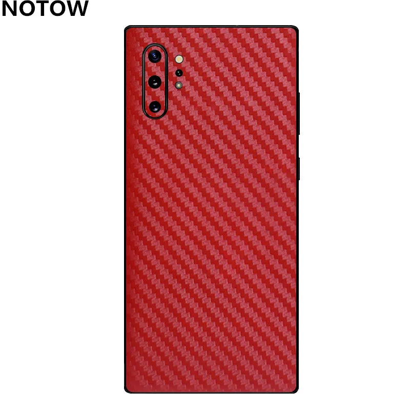 NOTOW Мода 3D углеродное волокно задняя паста защитная пленка наклейка для samsung Galaxy Note10/Note10plus/A70/A50/S10/S10Plus/s10E