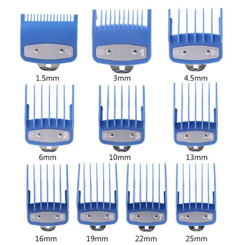 Красочная направляющая расческа, много размеров, металл, ограниченное количество, расчески, машинка для стрижки волос, режущий инструмент