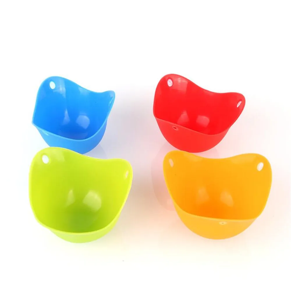 High Temperature Silicone Egg Boiler egg boiler mold cup egg cooker silicone egg poacher egg poacher Warm Creative Silica Gel Egg Cooker Poacher Steamer Holder Mold 4 colors