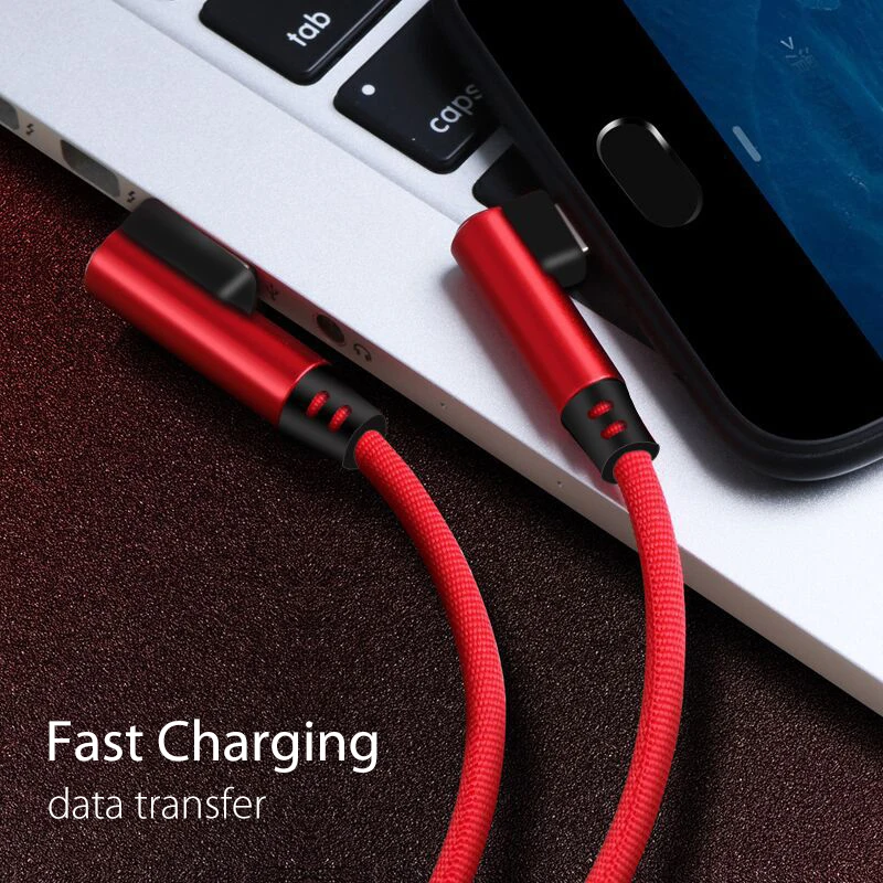 Зарядное устройство ROCK 90 градусов для iPhone 11 Pro Max X XR XS 8 7 6 6s 5|cable for|cable 2alighting cable |
