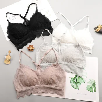 

Female Tube Top Women Lace Bras Beauty Back Gather Underwear Sexy Girl Wrapped Chest