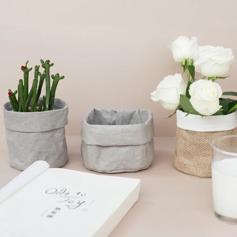 2020 New Style Waterproof Flower Pot Cover Multifunctional Desk Organizer Cosmetic Pen Box For Home Decor pot