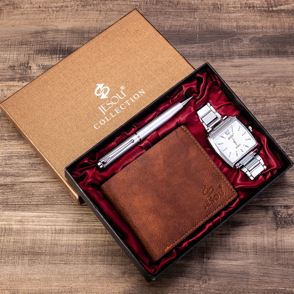 

New Style Men's Gift Set Beautifully Packaged Watch + Wallet Pen Set Hot Selling Creative Combination Set Watch