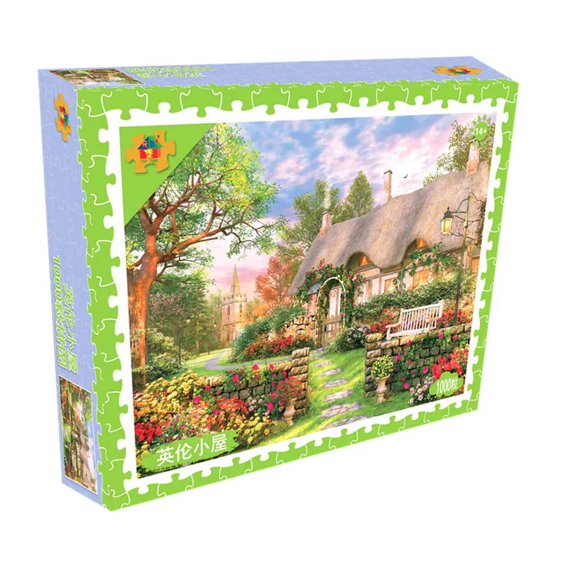 27 1Pc 1000Pieces Landscape Puzzle Adult Puzzle Cartoon jigsaw Puzzles For Children Educational Toys Gifts - Цвет: 27