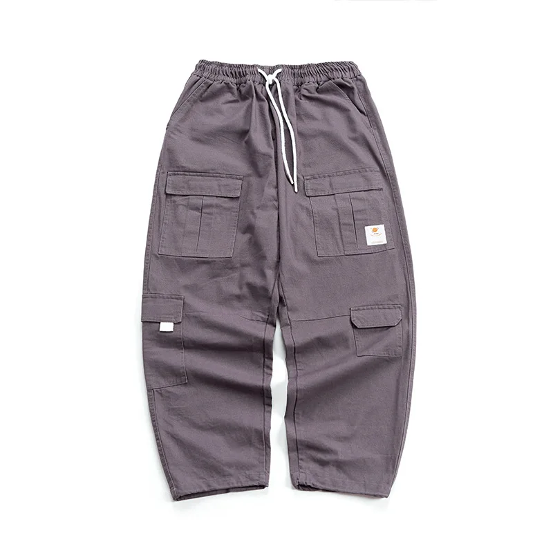 

Luoye luo ye 2019 Autumn New Style Japanese-style Origional Time Printed Letter Casual Pants Bk9007