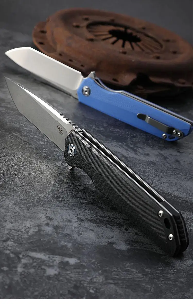 CH 3507 original D2 steel folding knife G10 handle ball bearing tumbling outdoor camping knives hunting fishing pocket EDC tool