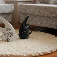 Высококачественный толстый синель круглый коврик для спальни кухонный коврик для гостиной ковер для ванной двери нескользящий коврик домашний пол ковры для детей