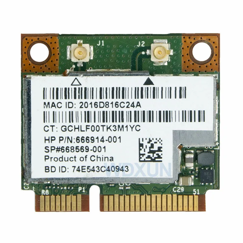 BCM 943228 HMB BCM 943228   802.11a/b/g/n 미니 pci-e Wifi 카드 300Mbps 2.4Ghz 5Ghz 무선 Bluetooth 4.0 어댑터 DELL ASUS ACER