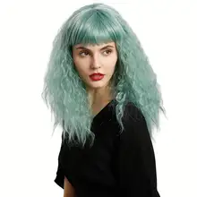 Korotkie Vyushiesya Volosy Ot Jinkaili Bobo Sinteticheskie Pariki Cyan Kosplej Pariki S Chelkoj Dlya Belyh Chernyh Zhenshin Devushek Lolita Milye Pariki Kupit Nedorogo V Internet Magazine S Dostavkoj Sravnenie Cen Harakteristiki Foto