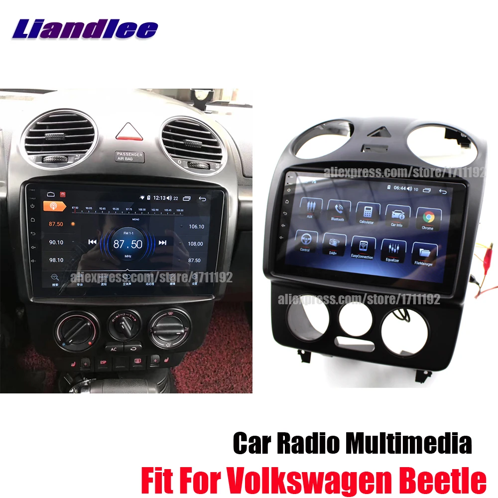 Flash Deal Liandlee Android 8.1up 4+64G For Volkswagen Beetle 2003~2010 Car Screen Carplay BT Wifi GPS Navi Navigation Map Camera Media 3