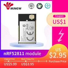 BQB FCC CE сертифицированный nRF52811 беспроводной Bluetooth модуль BLE 5,0 с полным GPIO