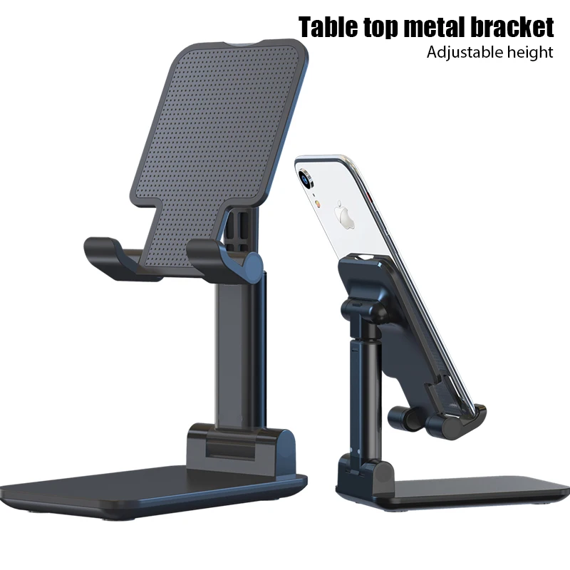 Portable Desktop Folding Lifting Bracket Mobile Phone Stand Desktop Holder Table Desk Mount For Phone Tablet Portable phone stand for car