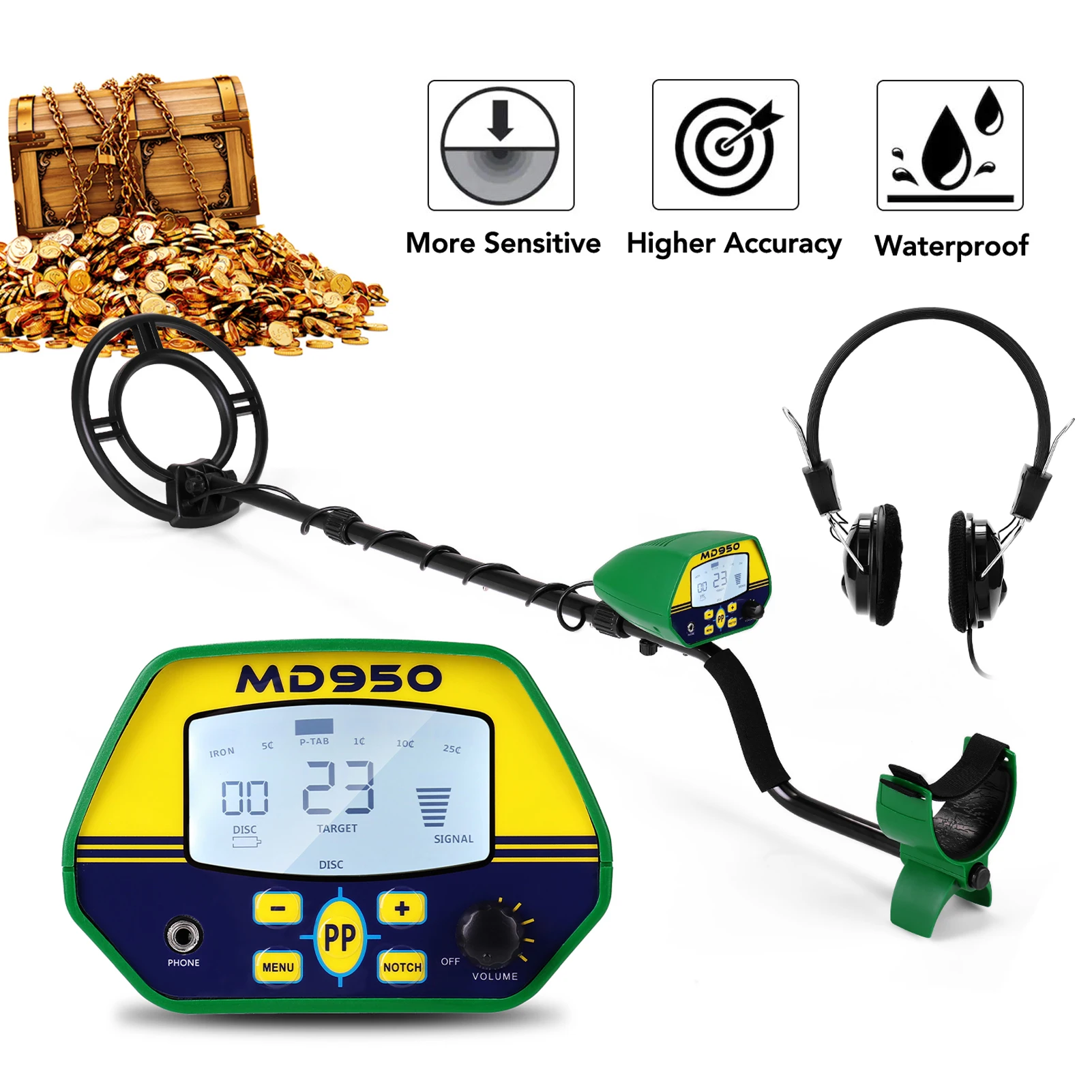 10 Inch Metal Detector Easy Installation High Sensitivity High Accuracy