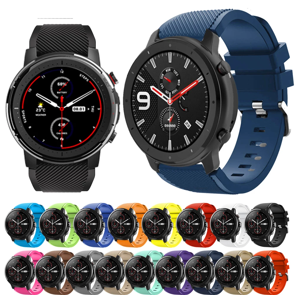 Сменный ремешок для часов Huami Amazfit GTR 47 мм силиконовый мужских и женских