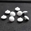 High-end satin cloth bag button wedding dress back button coat windbreaker button handmade diy accessories white 4