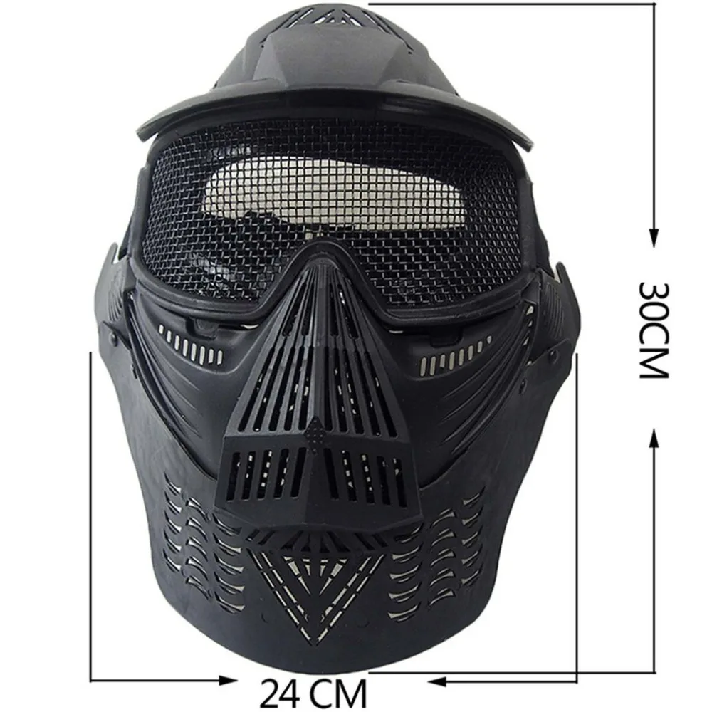 Airsoft маска для лица Уход за кожей лица маска с сеткой легкий Охотничий Тактический Открытый защитный CS Хэллоуин вечерние велосипедная маска для лица