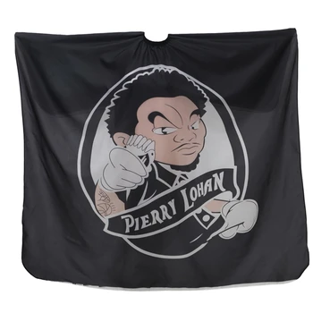 Günstige 100% Nylon Antistatischen Haar Barber Cape Salon Haar Wrap In Mädchen Druck Design Elegante Stil Friseur Kleid GB02 Licht Gewicht