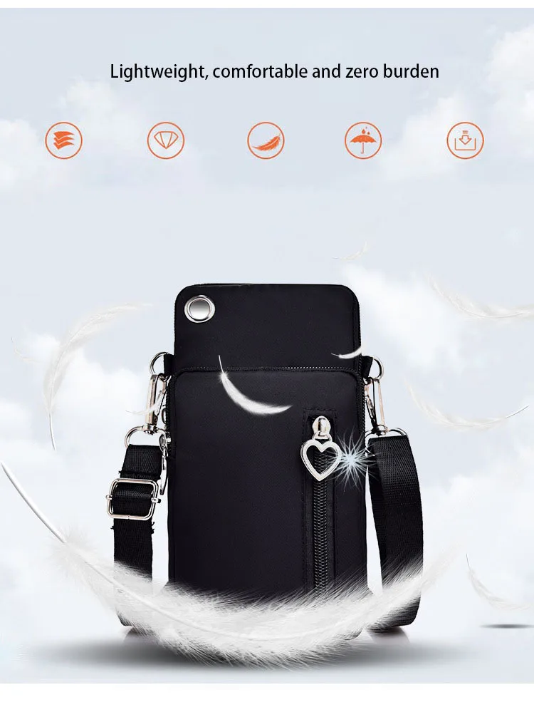 Universal Mobile Phone Bag For Samsung/iPhone/Huawei/HTC/LG Case Wallet Outdoor Sport Arm Purse Shoulder Bag Women Phone Pouch