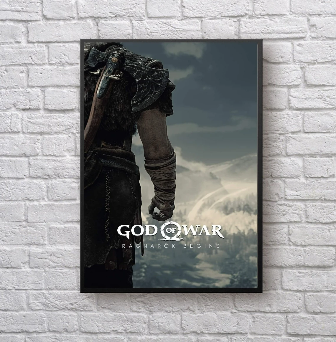 God Of War 4 Videogioco Canvas Poster Home Wall Painting Decoration (Senza Cornice)