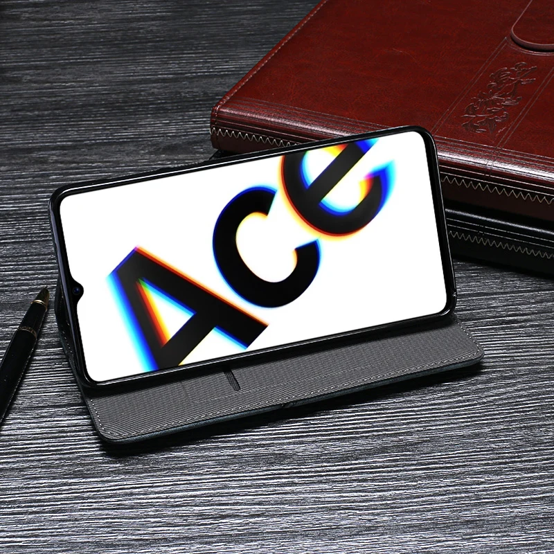 Чехол для Oppo Reno Ace с отделением для карт, винтажный кожаный чехол-книжка для телефона, чехол для Oppo Realme X2 Pro, ретро чехол с отделением для карт