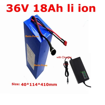 

36v 18ah lithium ion battery 36v 18ah li ion electric bike battery for 36v 1000w e-bike fiets scooter go cart + 2A charger
