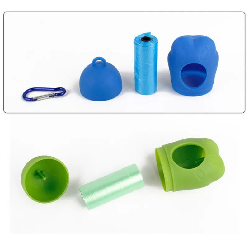 5pcs Pet Waste Poop Bag Plastic Cat Dog Claw Portable Poop Bag Box Dog Home Clean Refill Garbage Bag