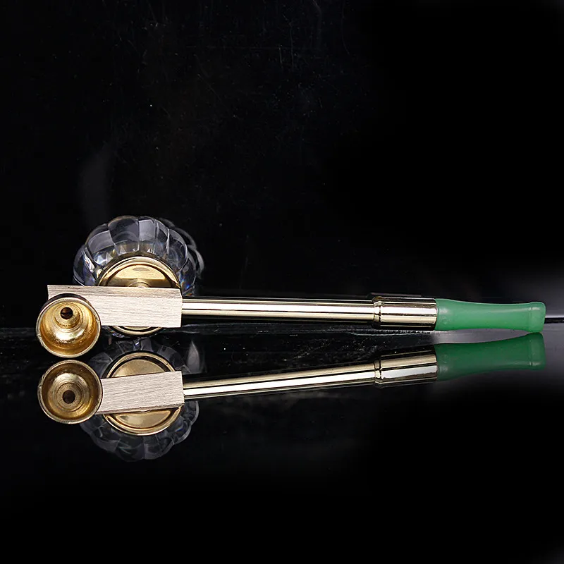 Кальян двойного назначения Медь Металл водопровод Винтаж сухой дым стержень для мужчин портативный фильтр для воды трубы