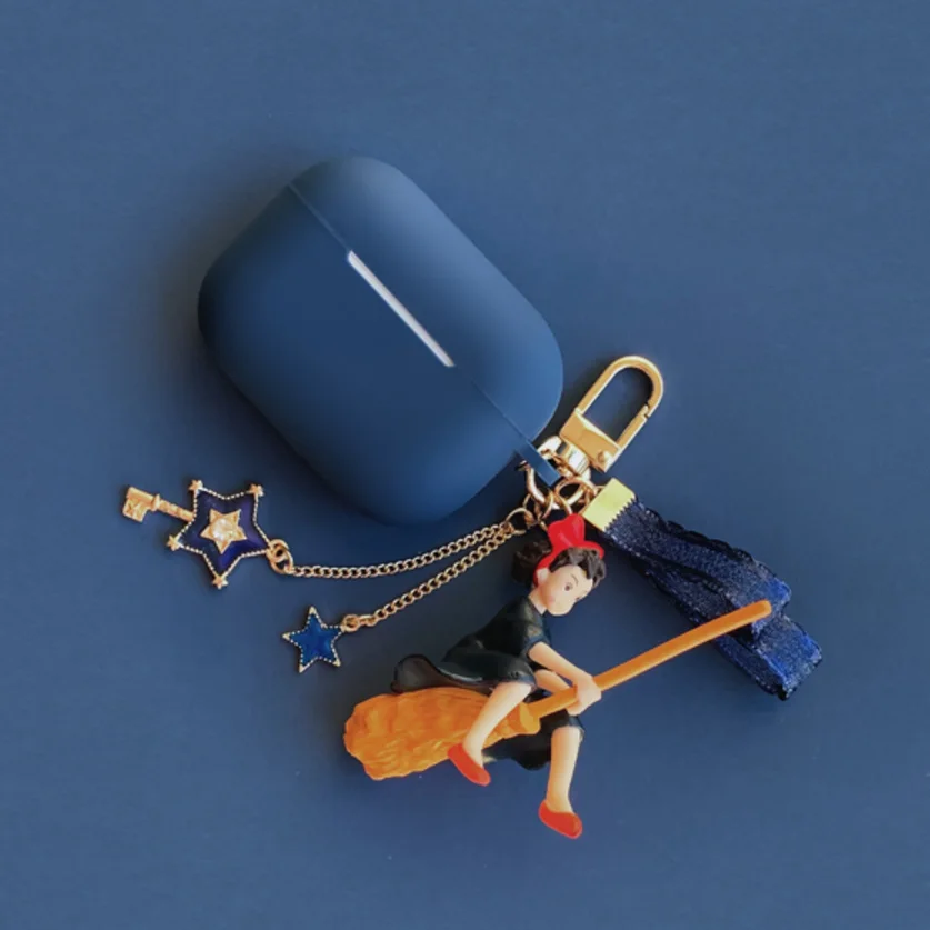 Японский милый мультфильм кулон для девочек силиконовый чехол s для Airpods Pro Чехол Bluetooth наушники защитный чехол для Apple Air pods Pro - Цвет: Case and Key Ring