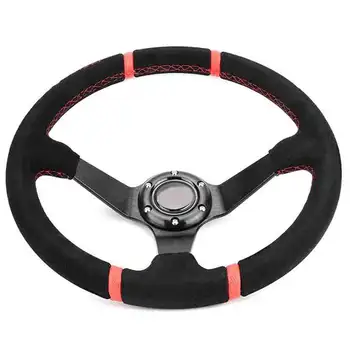 

direksiyon araba aksesuar Universal 14inch Sport Racing Drift Racing Steering Wheel Car Modification car accessories Steering
