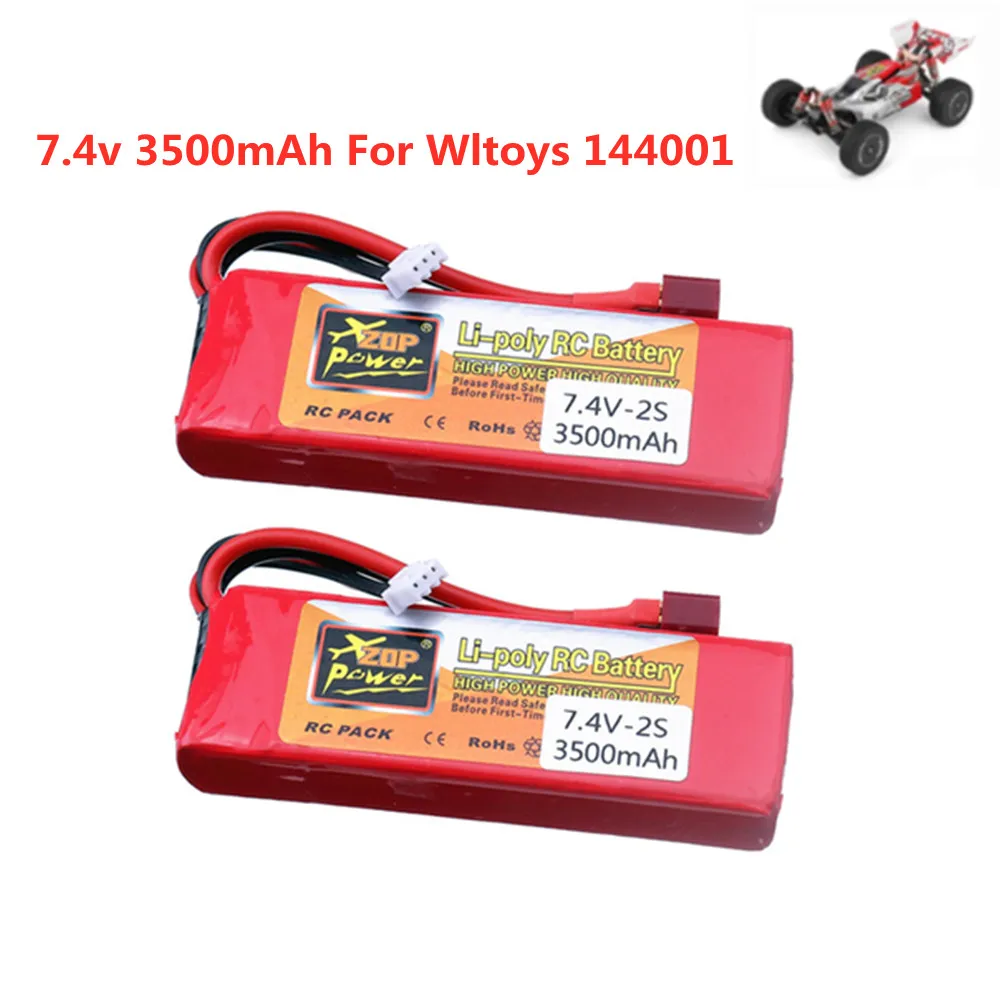 

Оригинальный литий-полимерный аккумулятор 144001 2s 7,4 В 3500 мАч, Модернизированная перезаряжаемая батарея для Wltoys 1/14 144001, Радиоуправляемый автомобиль, лодка, литий-полимерный аккумулятор 1-5 шт.