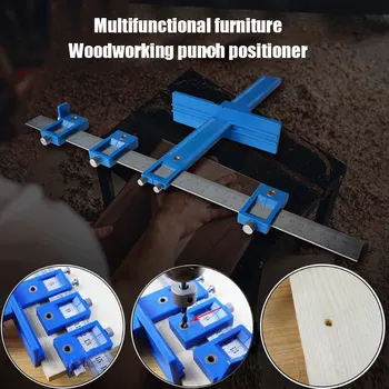 

Woodworking Drill Locator Drilling Dowelling Hole Multifunctional Adjustable Guide Tool CLH@8