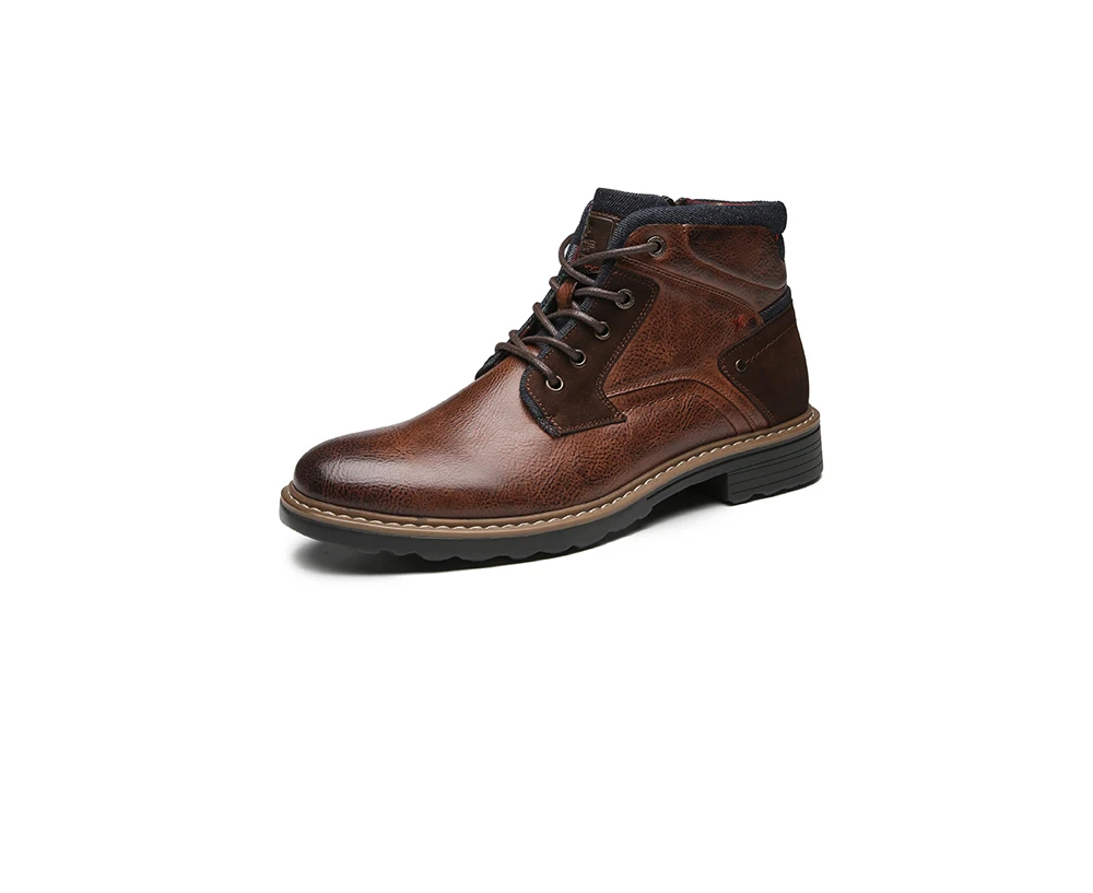Осенние ботинки для мужчин; модные повседневные ботинки; Мужские Дизайнерские ботильоны; botas hombre; новые черные прочные кожаные классические мужские ботинки на шнуровке