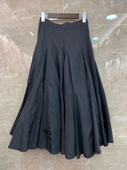 

2020 Spring and Summer New Women's Solid Color Decorative Pieces Gauze Long Wild Micro Punta Skirt 410