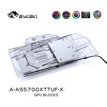 Bykski – carte graphique pour ASUS TUF3 RX5700XT O8G, A AS5700XTTUF X PC, refroidissement à eau, processeur vidéo