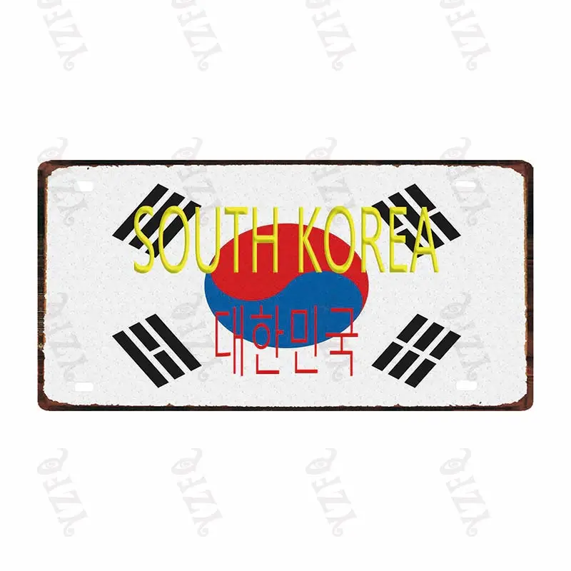 30X15CM National treasure animal License Plate Travel Souvenir Vintage Metal Sign For Wall Art Shop Restaurant Decor DC-0212A - Цвет: DC-0271