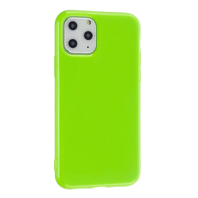Candy Color Soft Silicone Jelly Phone Case for iPhone X XS XR 7 8 Plus Protective Glossy Back Cover for iPhone 13 11 12 Pro Max Color 7